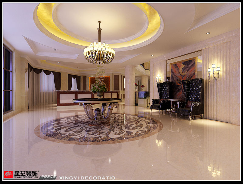 北海穗豐金灣售樓部前臺設計效果圖片