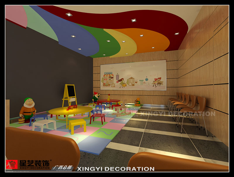 賓陽上光百貨飲食店裝修兒童娛樂區(qū)設(shè)計(jì)效果