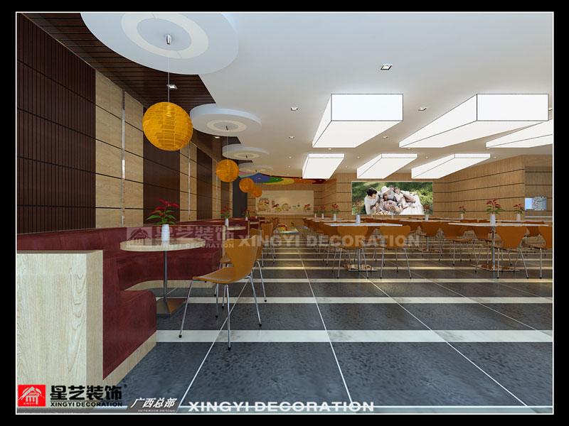 賓陽上光百貨飲食店裝修設(shè)計(jì)整體效果