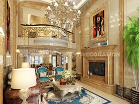 榮和大地280平歐式客廳設(shè)計效果