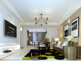 華潤(rùn)二十四城160平裝修案例