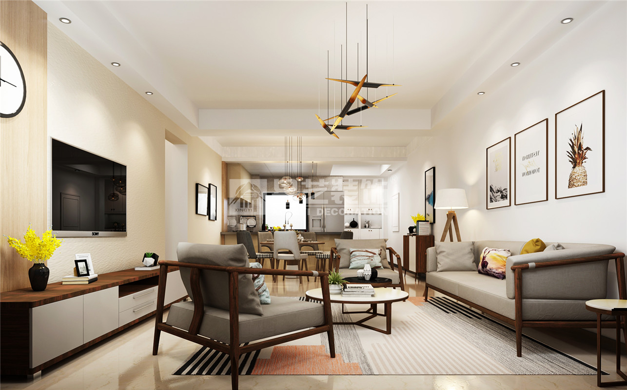 鯉灣路小區110平裝修案例