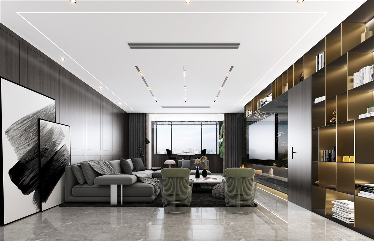 萬達(dá)公館300平裝修案例