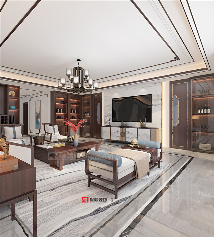 江灣山語城底復410平別墅裝修案例