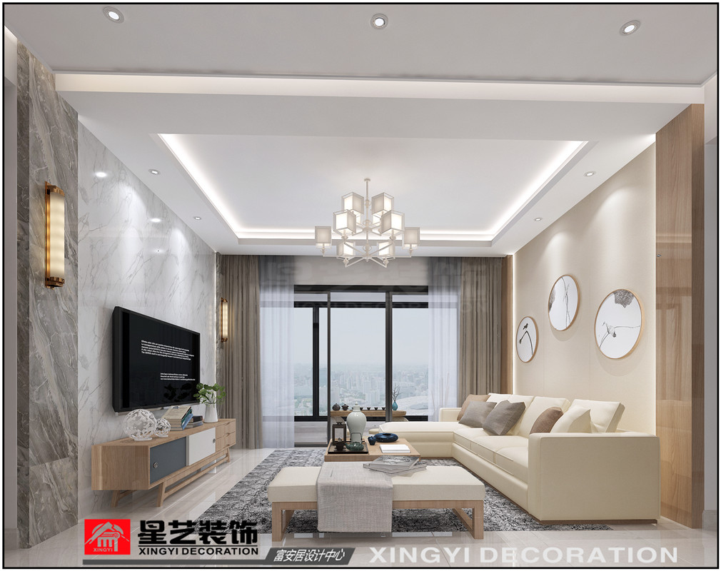 萬達華府125平裝修案例