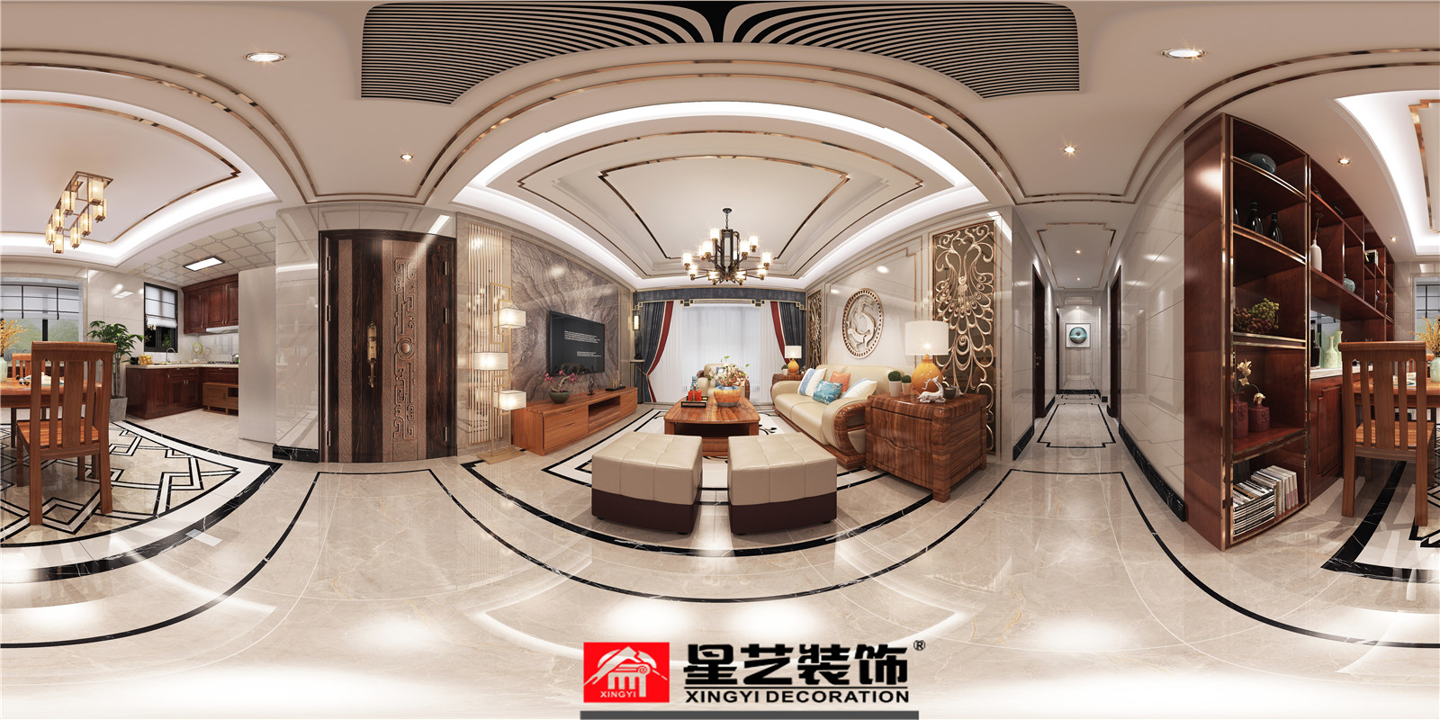 萬達華府130平裝修案例