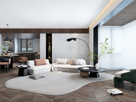 建發央璽143平裝修案例